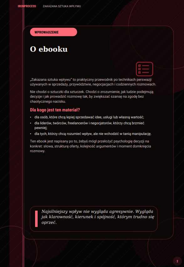Zakazana Sztuka Wpływu. Najskuteczniejsze techniki perswazji w jednym miejscu - Ebook