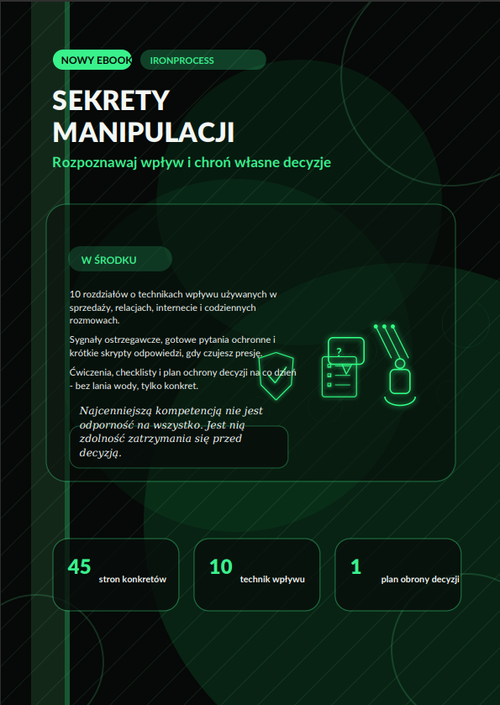 Sekrety Manipulacji. Rozpoznawaj wpływ i chroń własne decyzje - Ebook